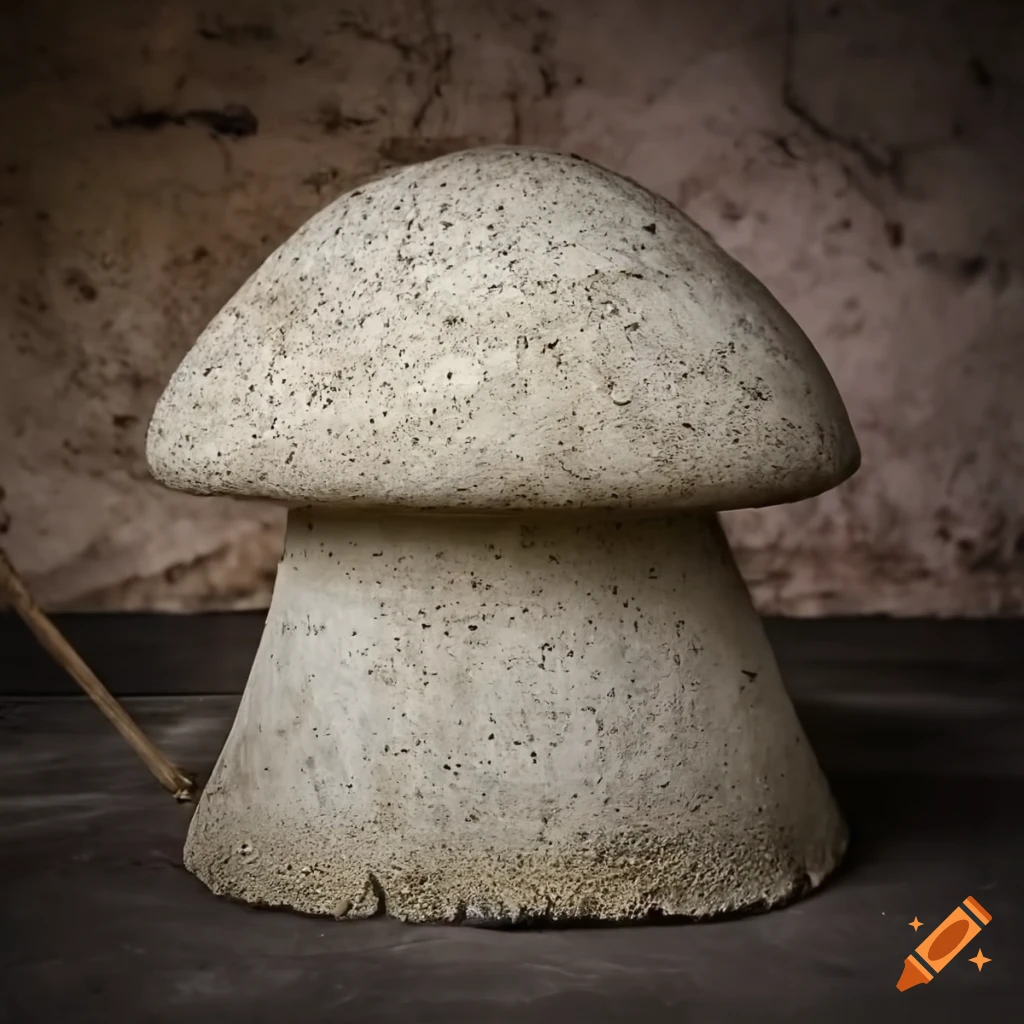 concrete mushroom at a construction site