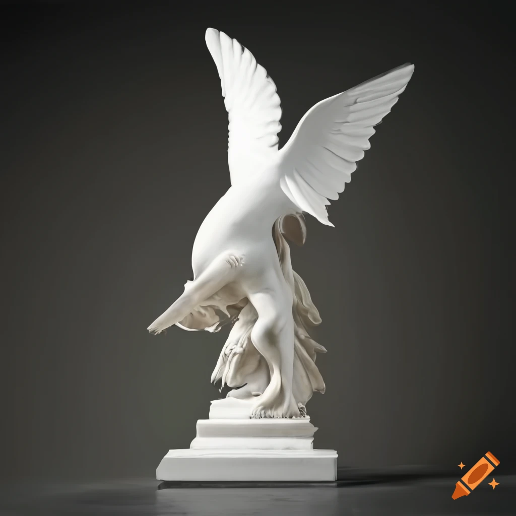 White dove sculpture by antonio canova