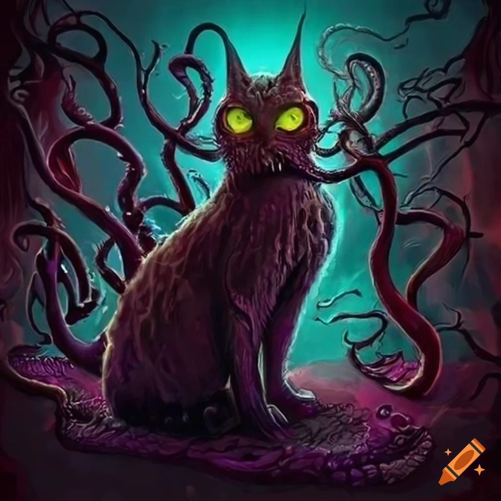 Lovecraftian halloween cat