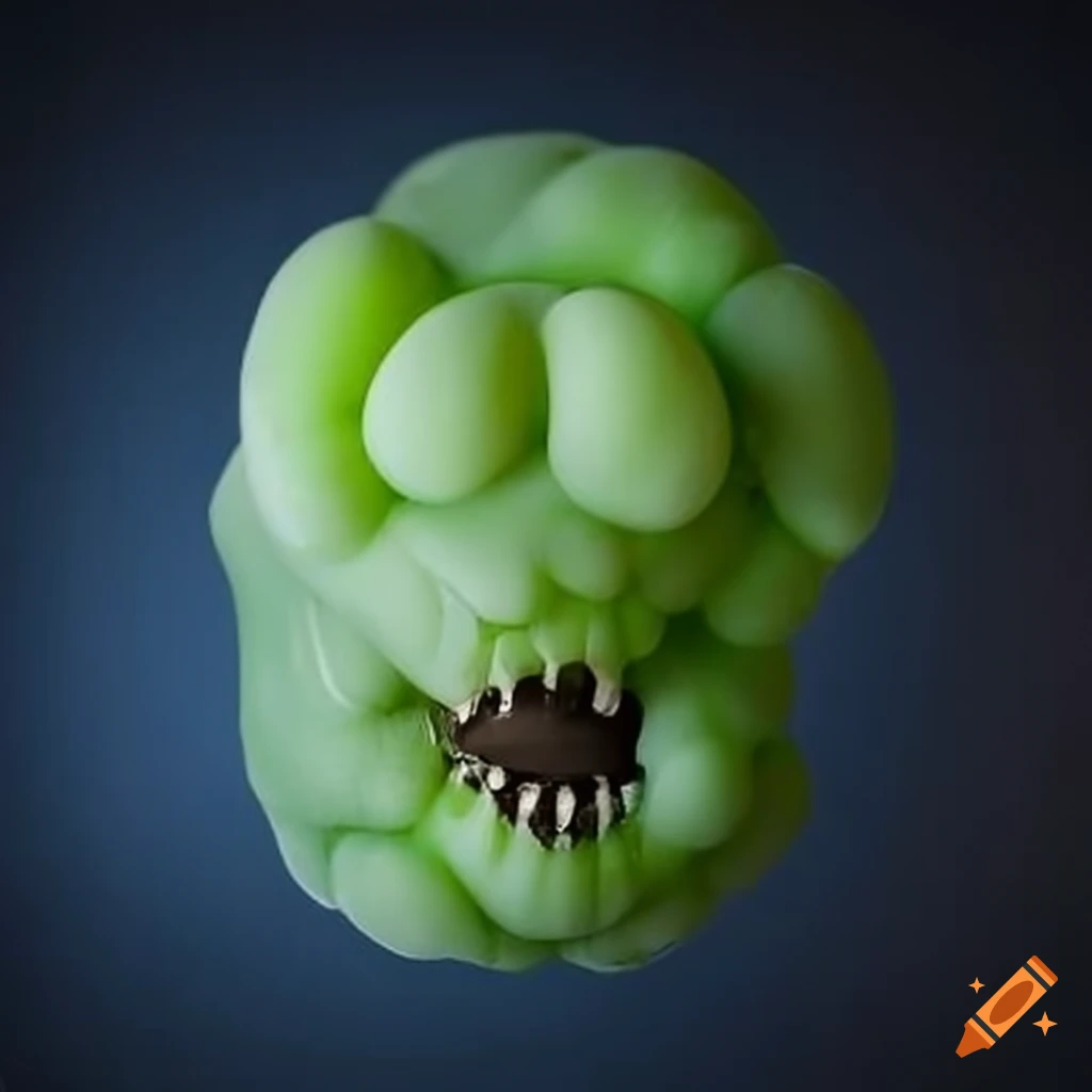 image of a shiny and colorful slime monster