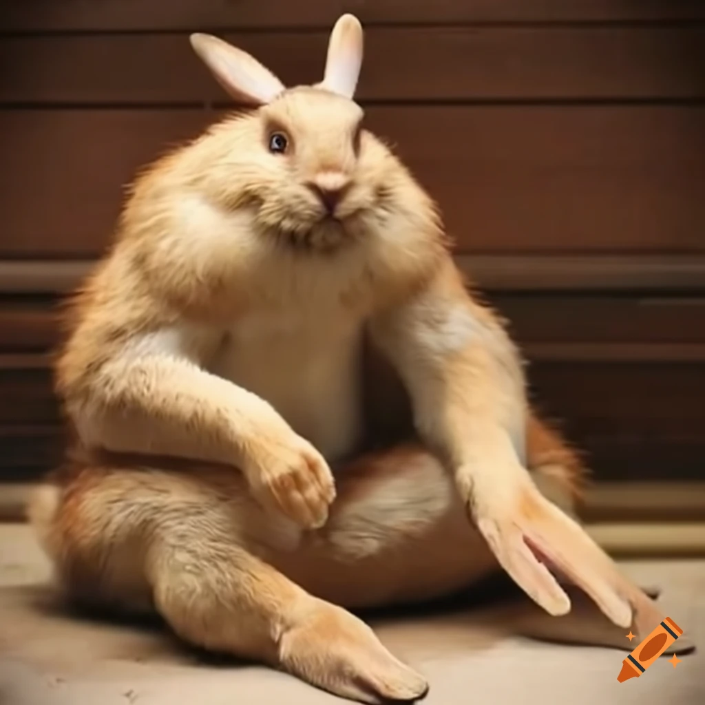 Giant cannibal bunnies on Craiyon