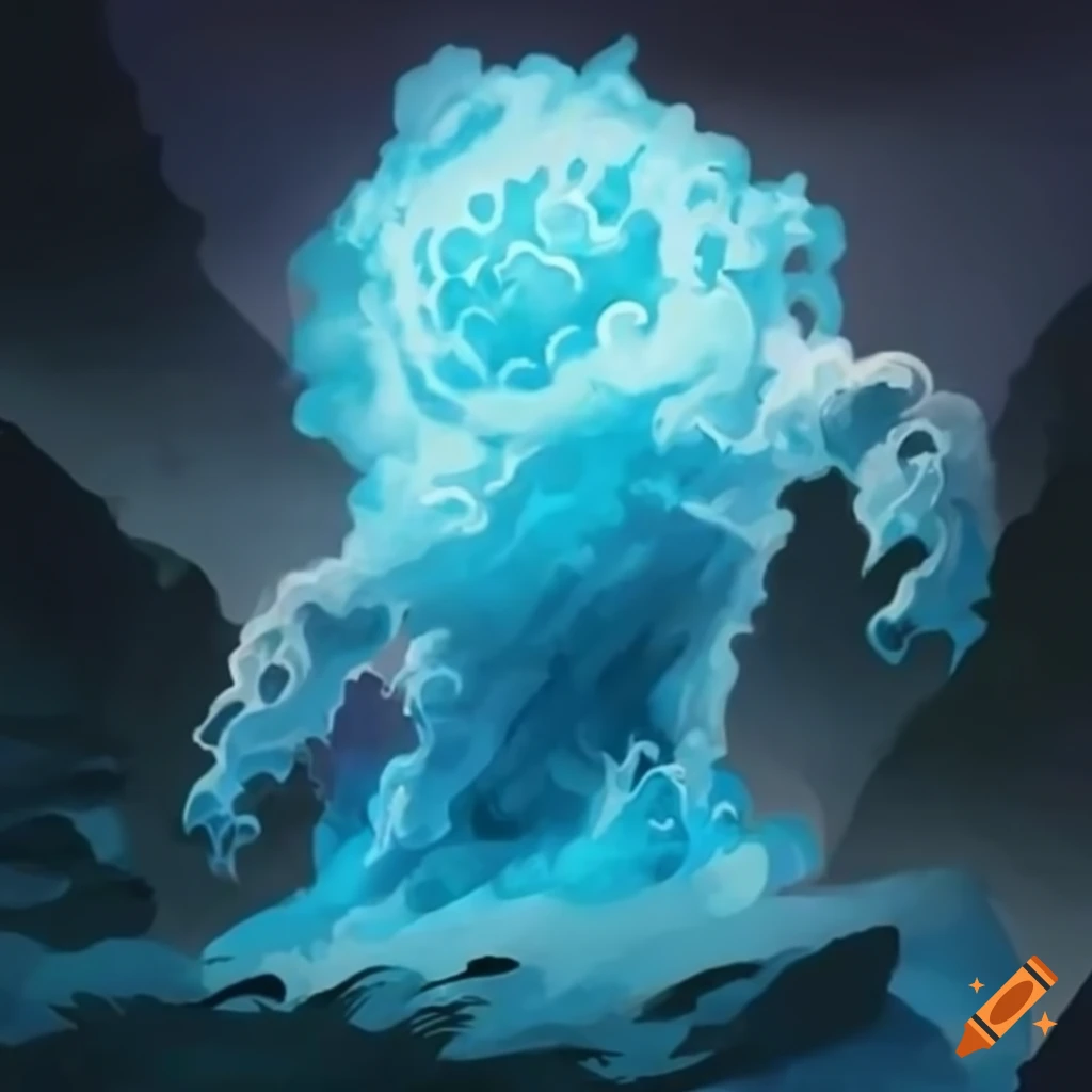 Magic The Gathering Style Artwork Of A Cloud Elemental On Craiyon