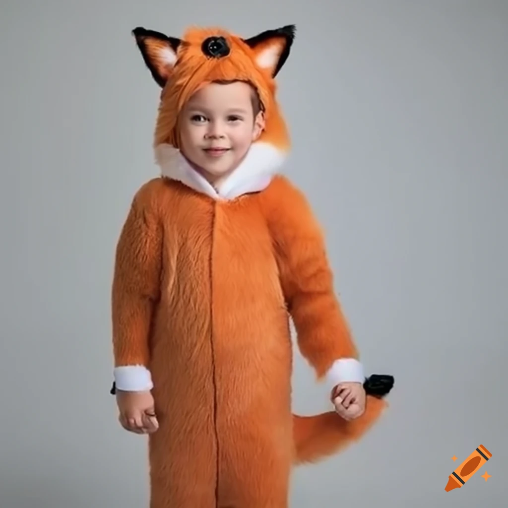 child in a fox costume