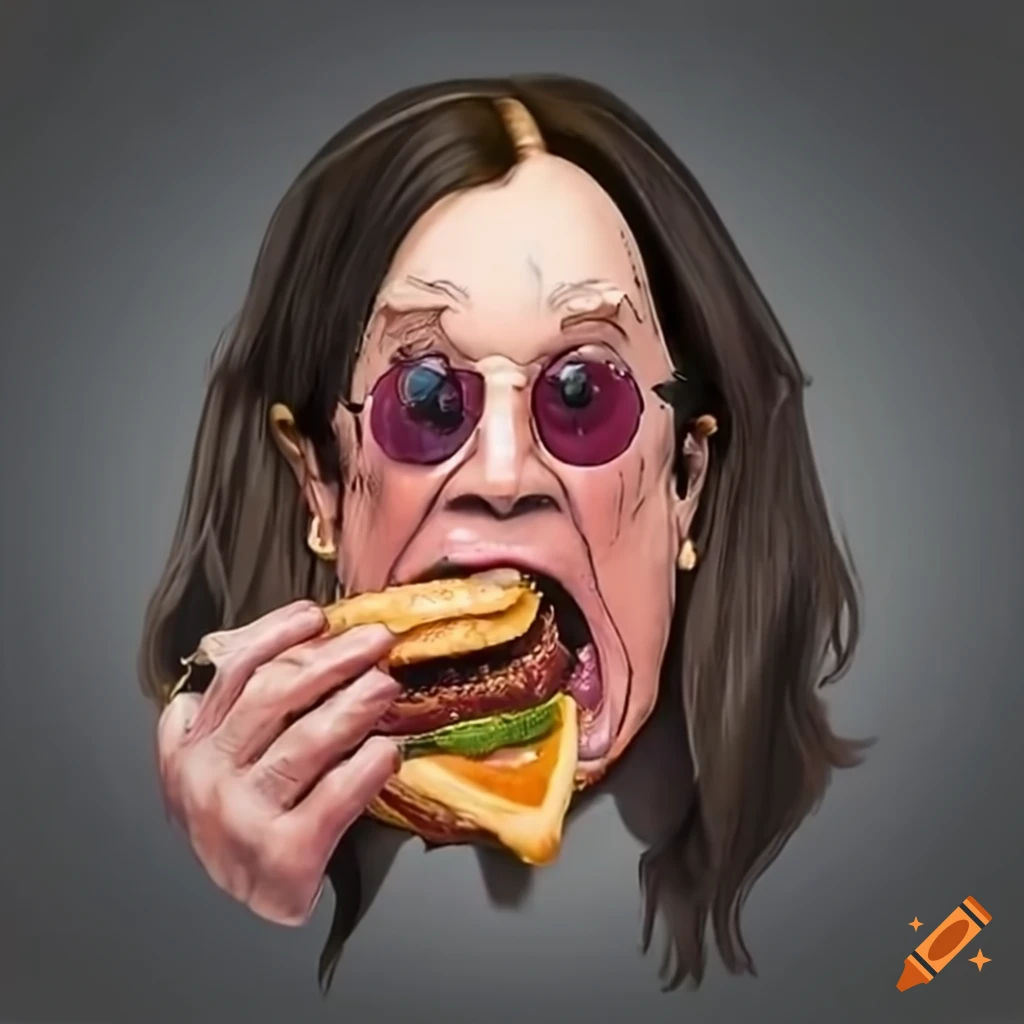 Happy Ozzy Osbourne Eating A Hamburger On Craiyon happy-ozzy-osbourne-eating-a-hamburger-on-craiyon