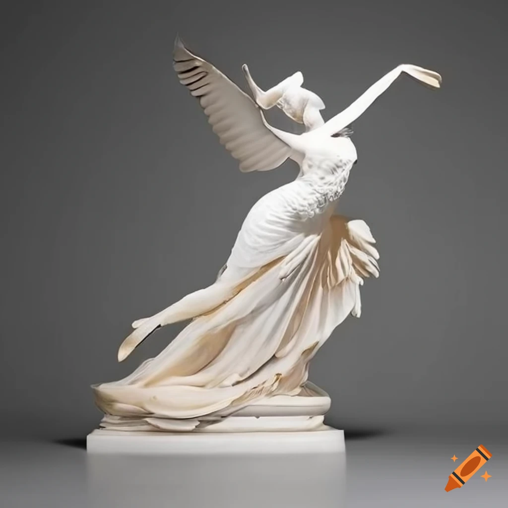 Sculpture of white doves by Antonio Canova on Craiyon