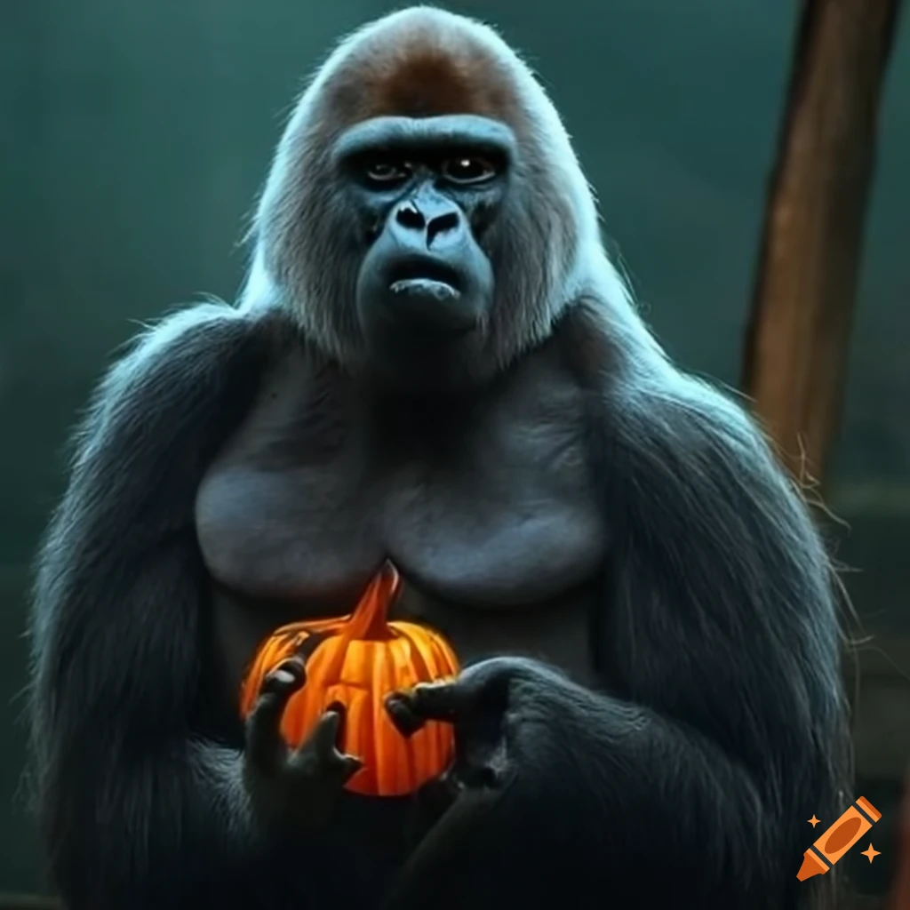 Gorilla Kopfmaske | Latex Maske Für Halloween & Kostümpartys | Für Jugendliche & Erwachsene