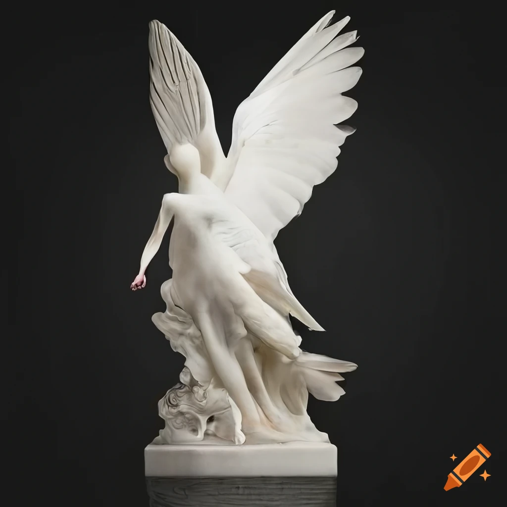 Sculpture of white doves by antonio canova
