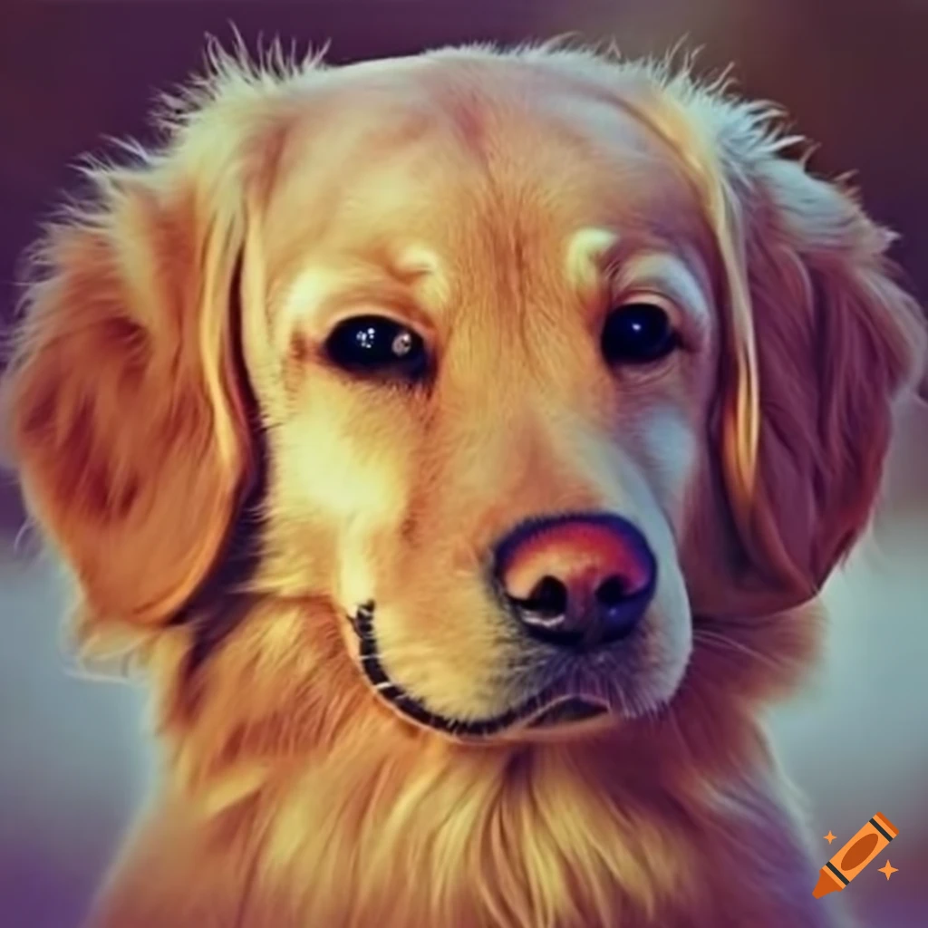Foto de um Golden Retriever adorável