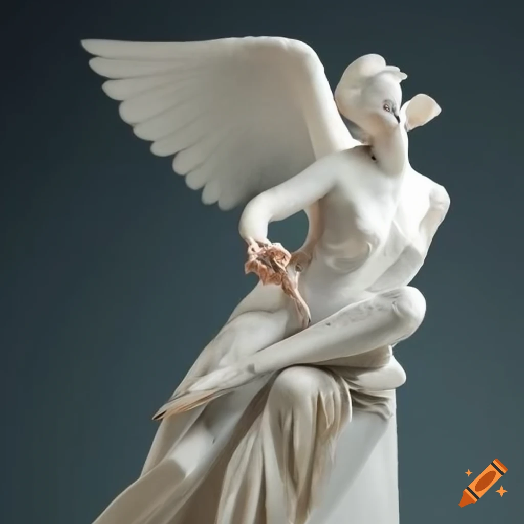 Sculpture of white doves by antonio canova on Craiyon