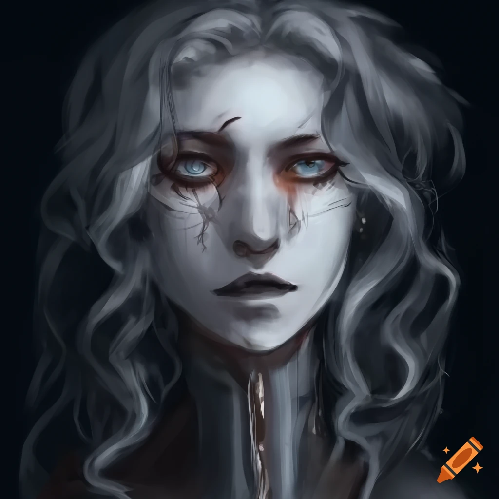 anime-style concept art of a weary-looking knight