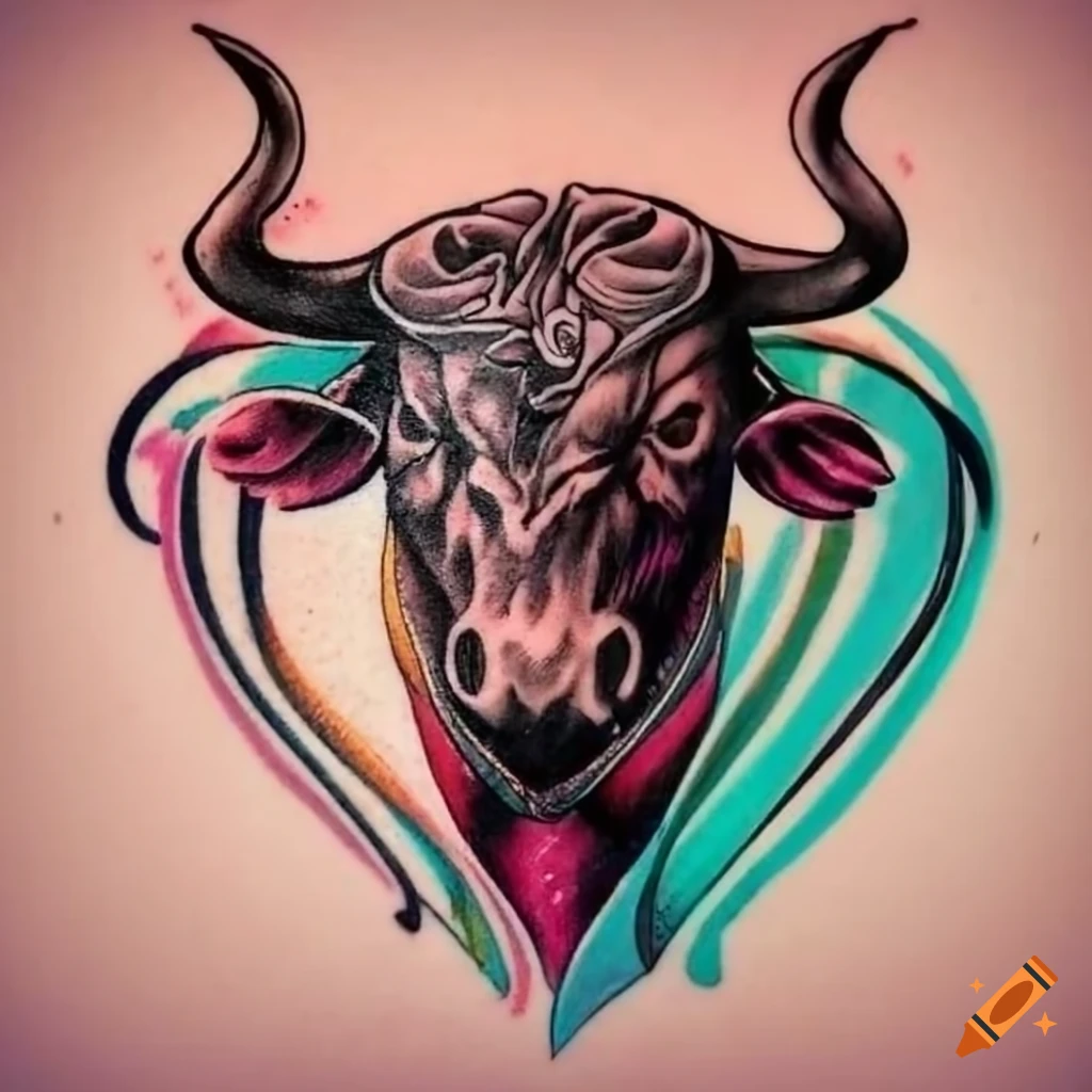 Bull head tattoo by Thomas Acid | Post 29057