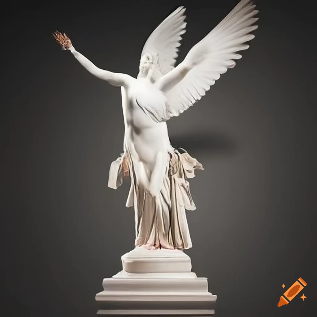 Sculpture of a white dove by antonio canova on Craiyon