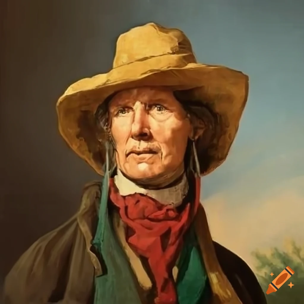portrait of a French Canadian farmer from 1830