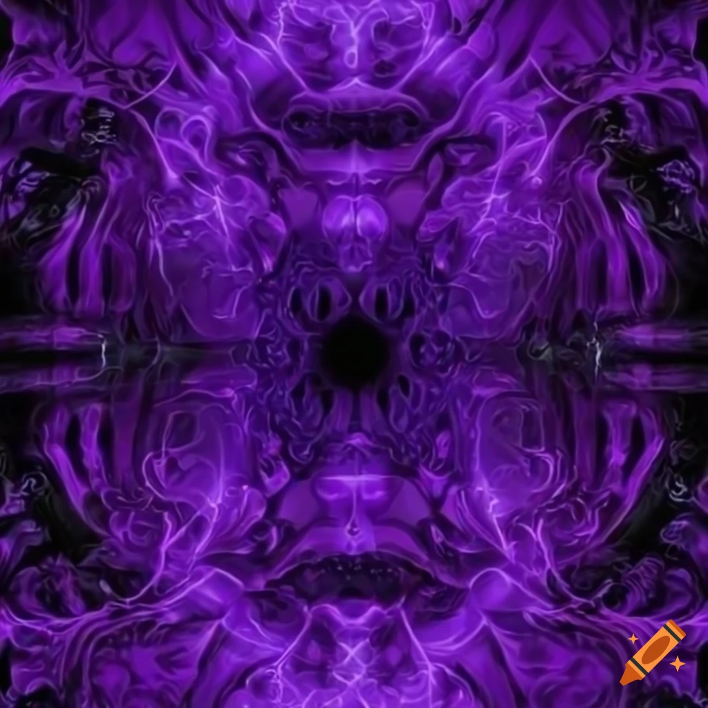 neon purple abstract background with symmetrical shapes
