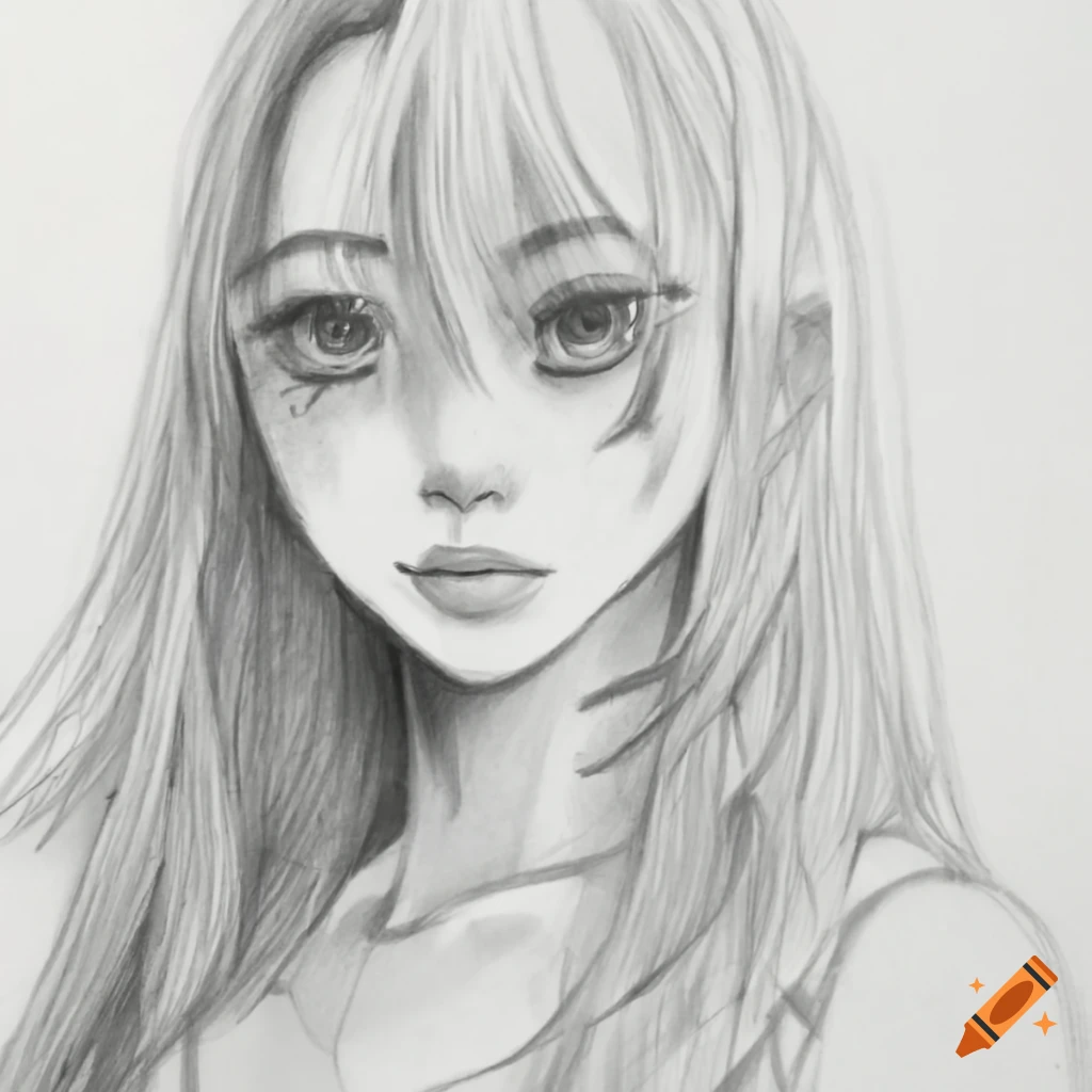 My first female anime character drawing : r/AnimeSketch