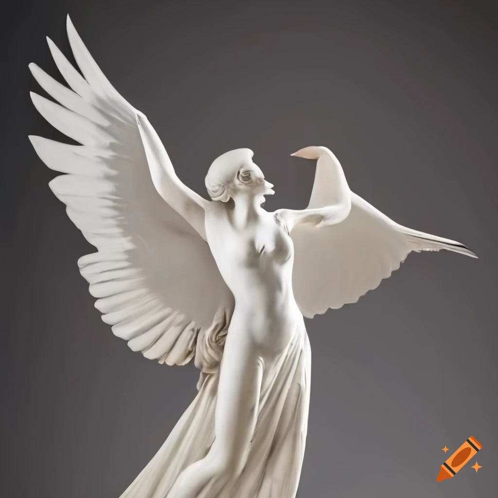 sculpture of a white dove by Antonio Canova