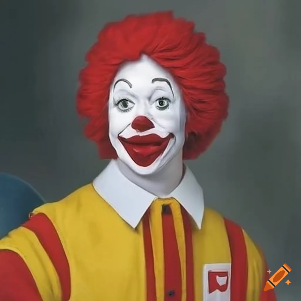 satirical depiction of Ronald McDonald in the Civil War