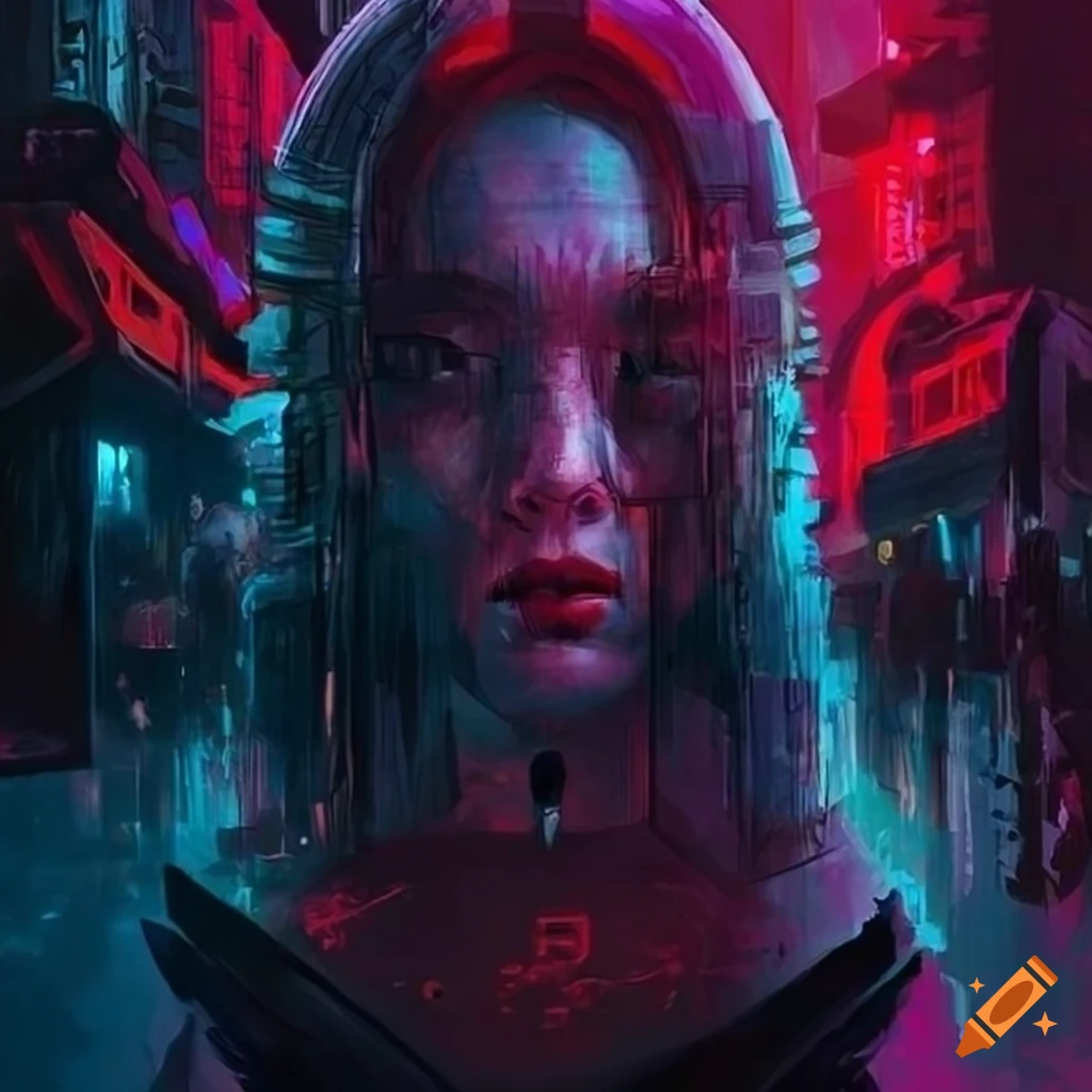 I animated this classic cyberpunk wallpaper.