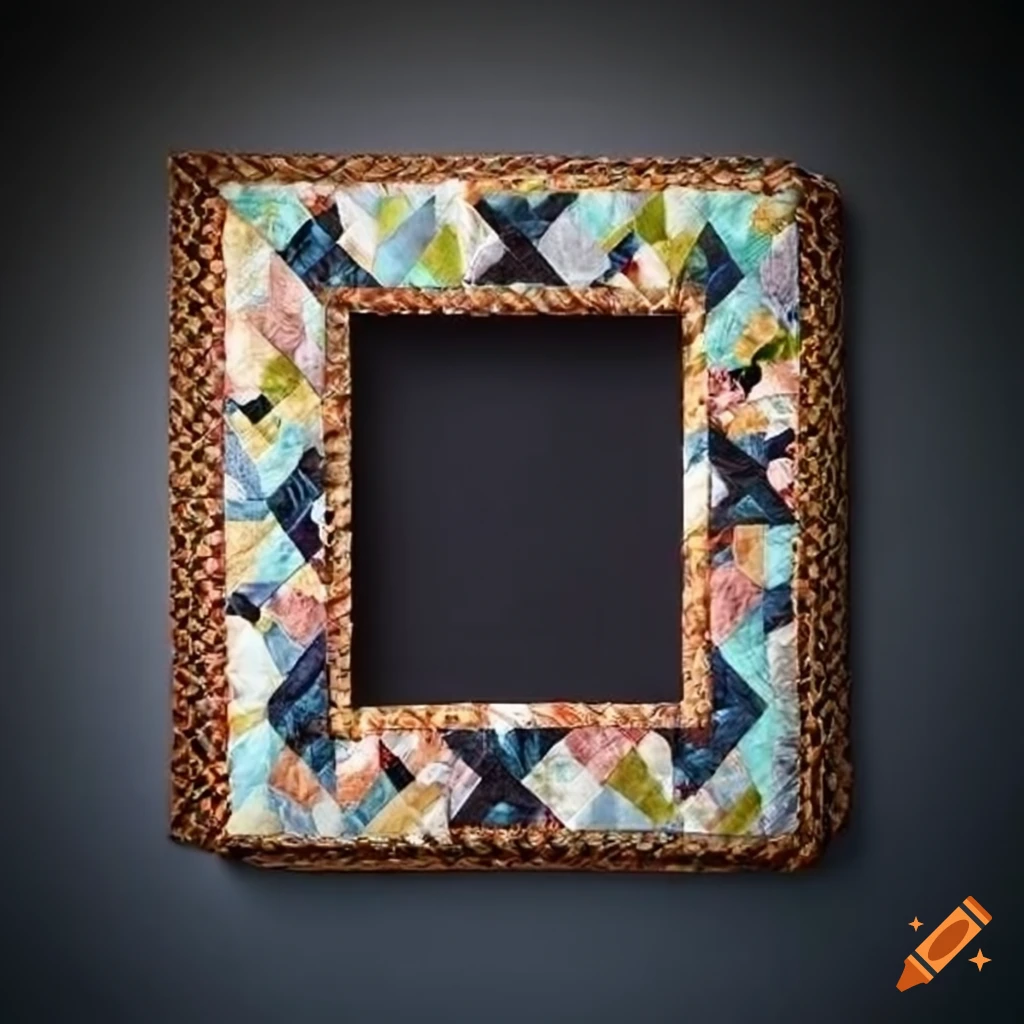 Handmade quilted picture frame