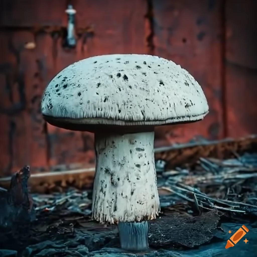 concrete mushroom at a construction site