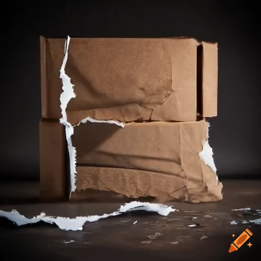 crushed and torn packages from rough shipping