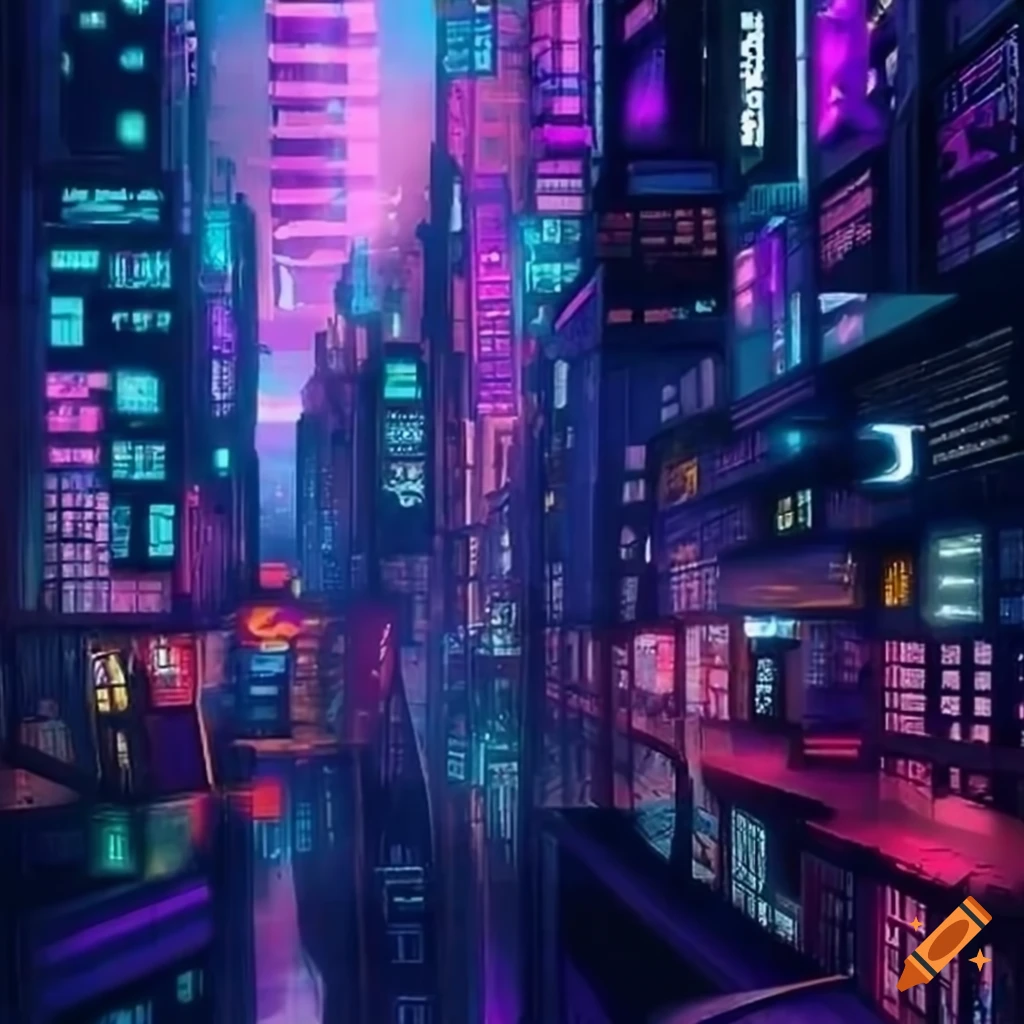 Artistic, City, Neon, Cyberpunk, HD wallpaper