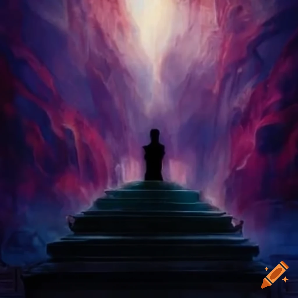 image of a person ascending to heaven