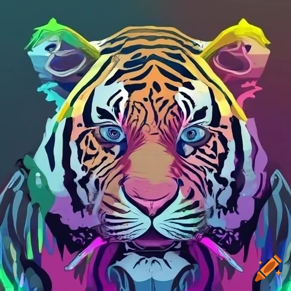 Tiger In Its Natural Habitat On Craiyon
