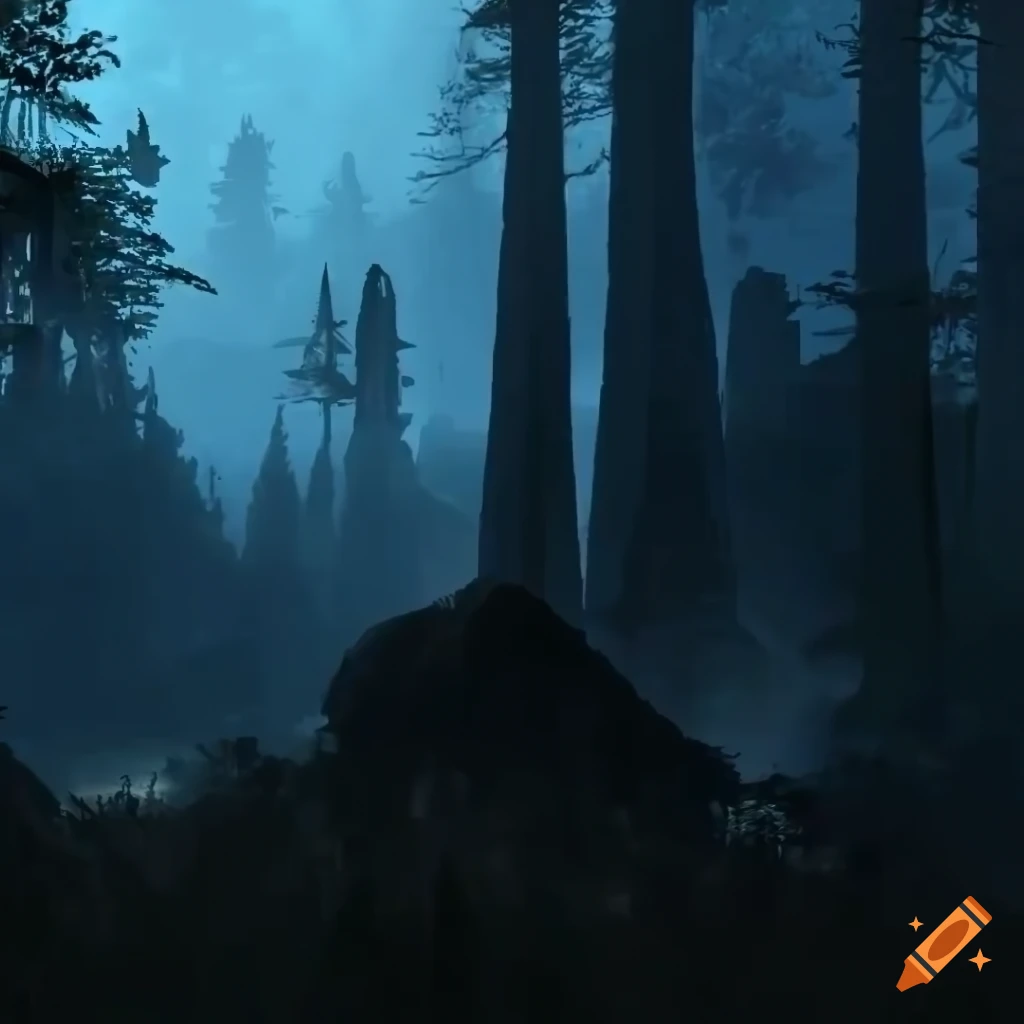 open-world environment design in a video game