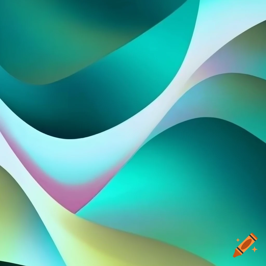 Abstract art of colorful shapes in art deco style