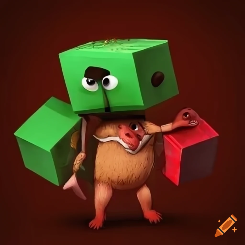 Surreal artwork with various animal and human elements