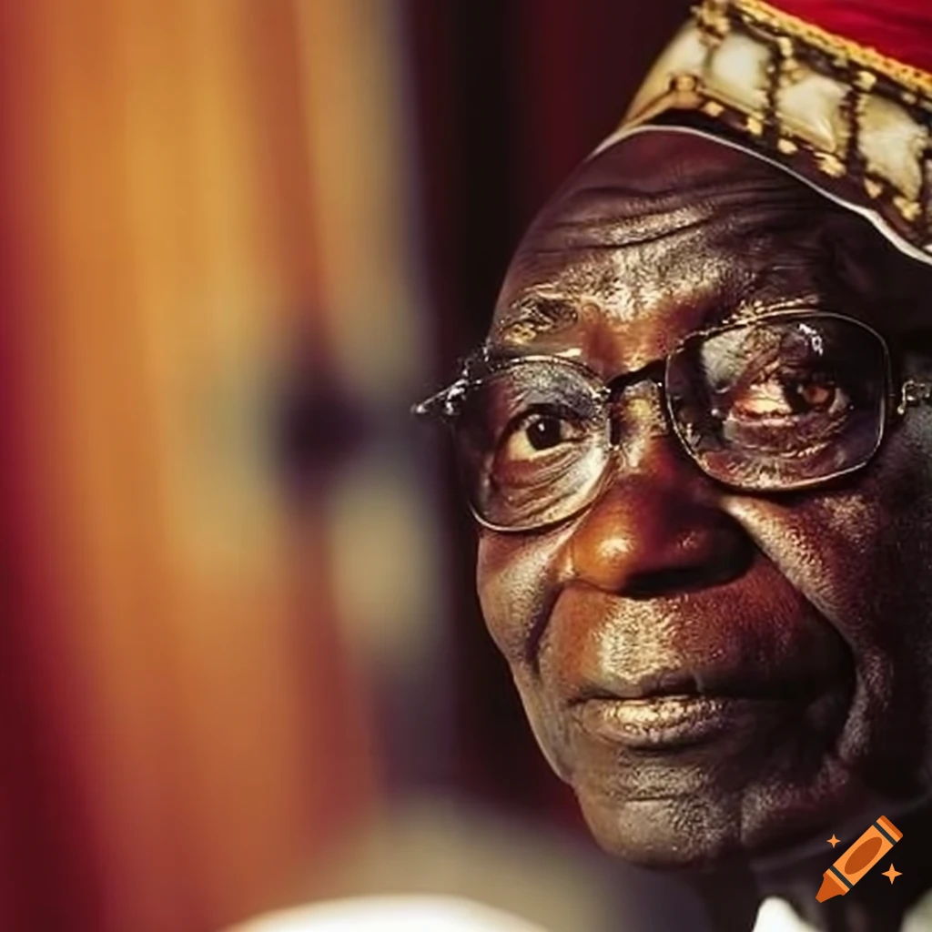 Portrait of lansana conté, the 2nd president of guinea