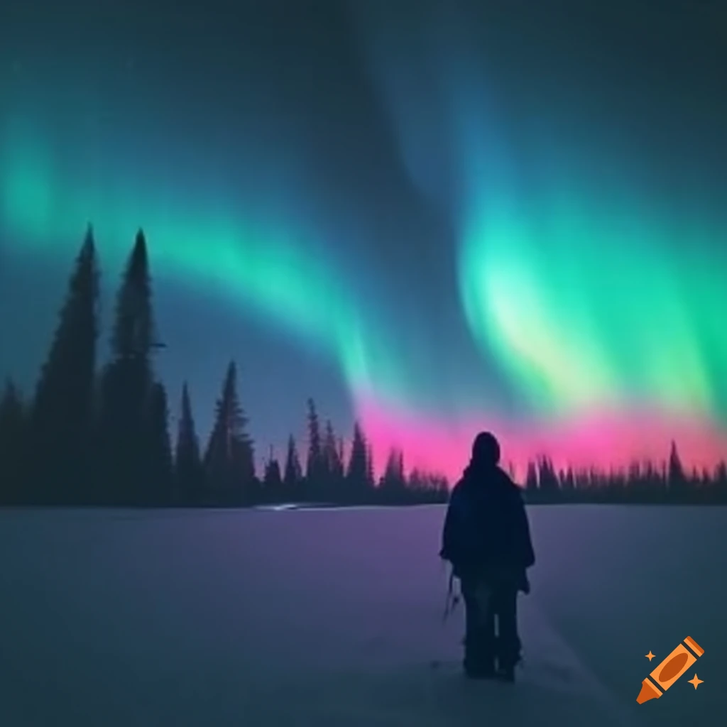 captivating aurora in the night sky