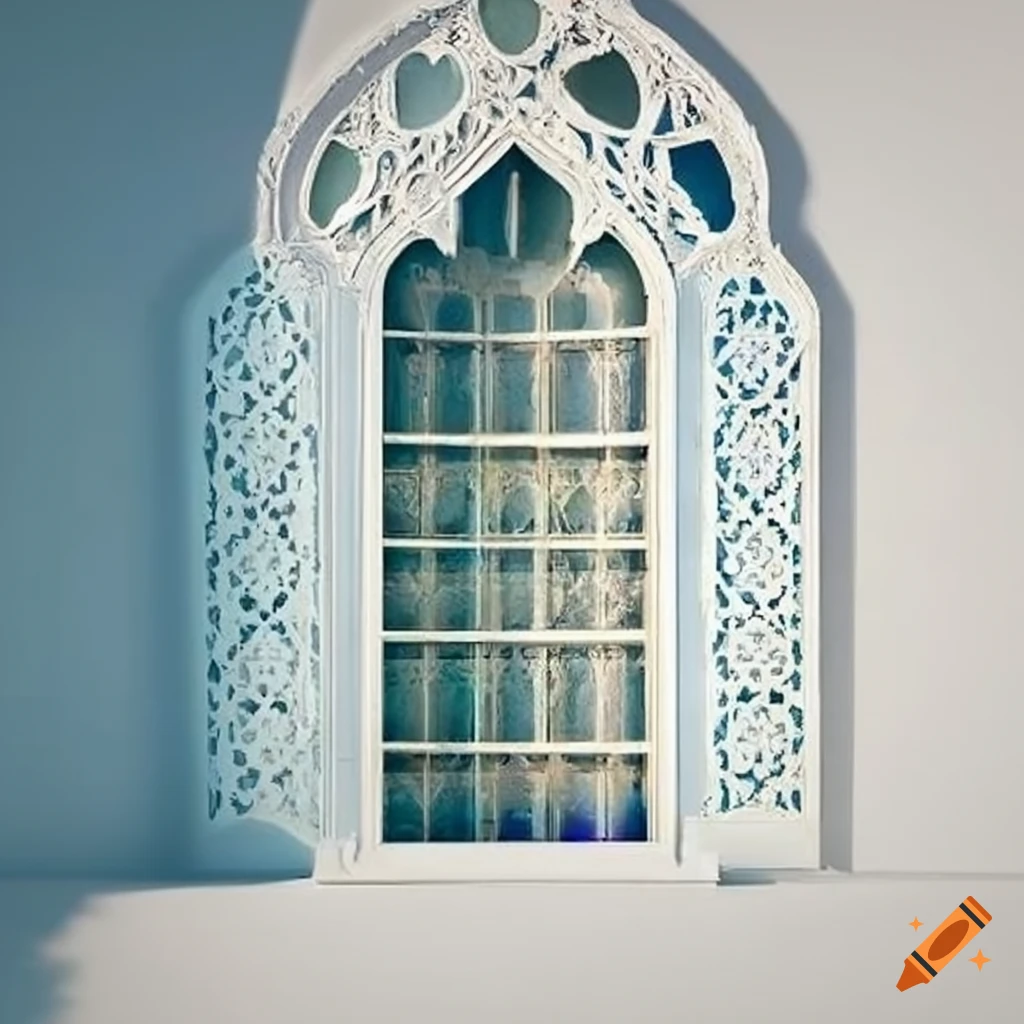 white islamic window design
