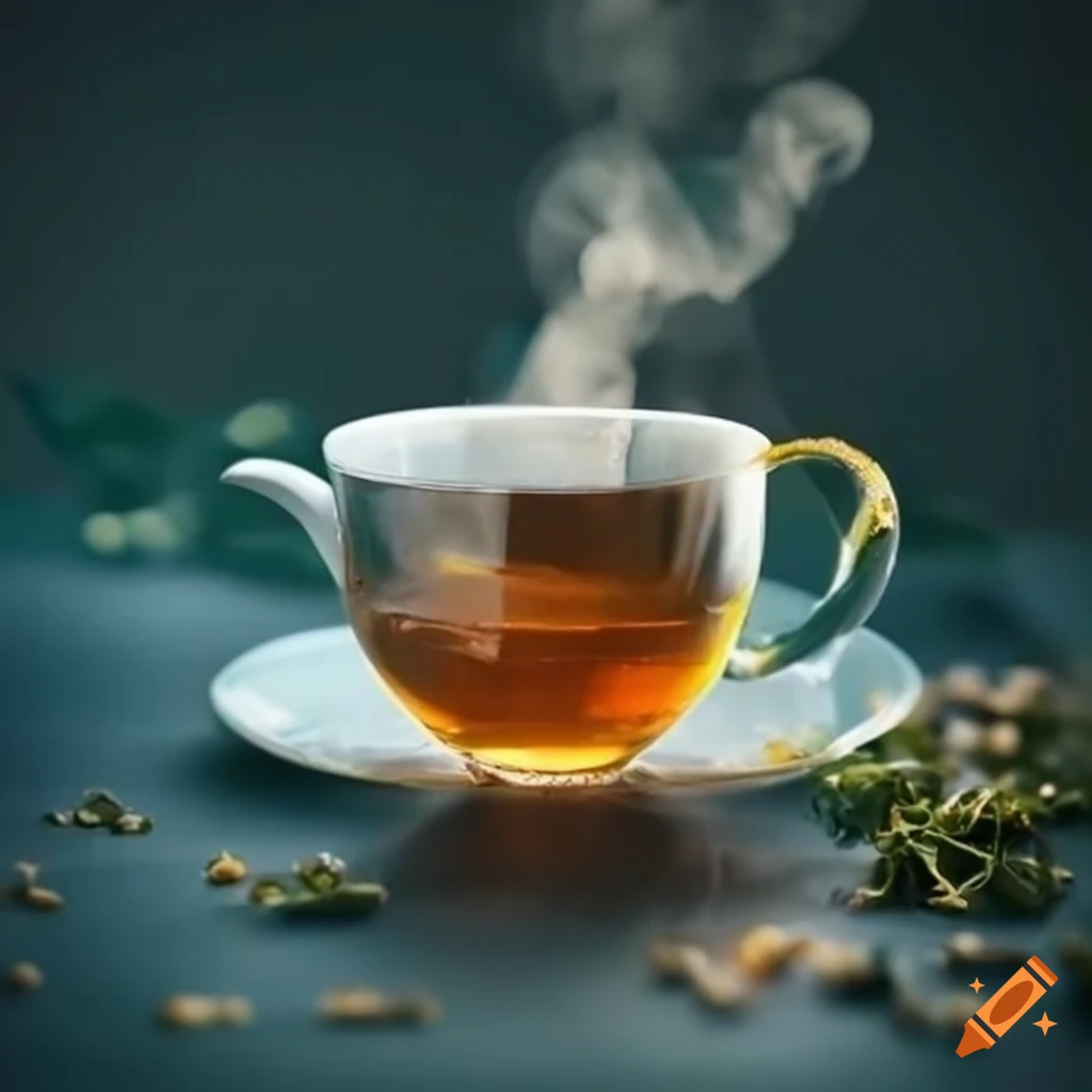 steaming cup of nightshade tea