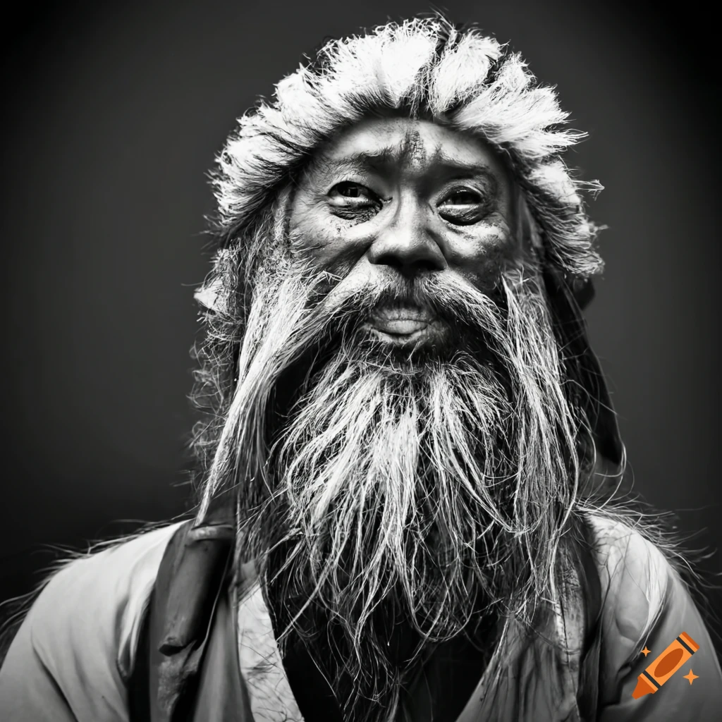 portrait of a bearded Japanese man