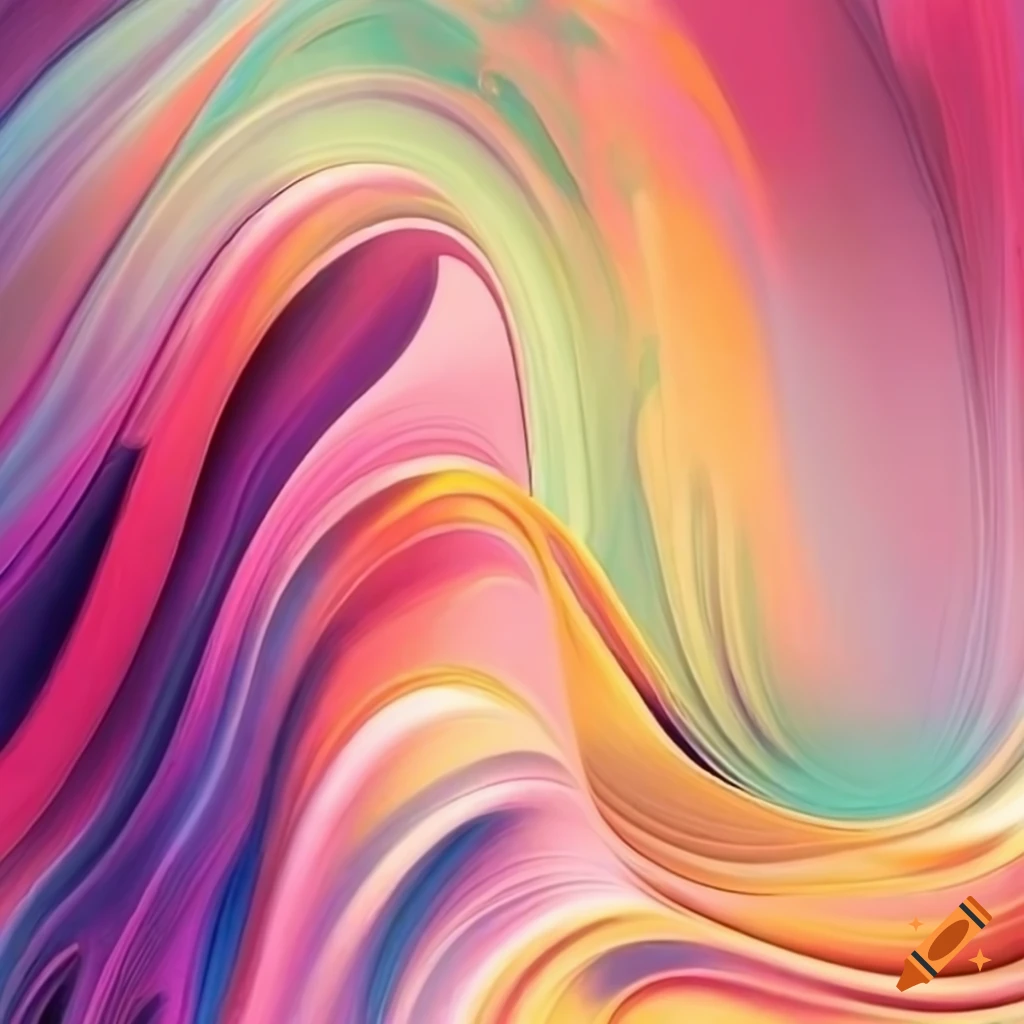 pastel abstract art deco artwork