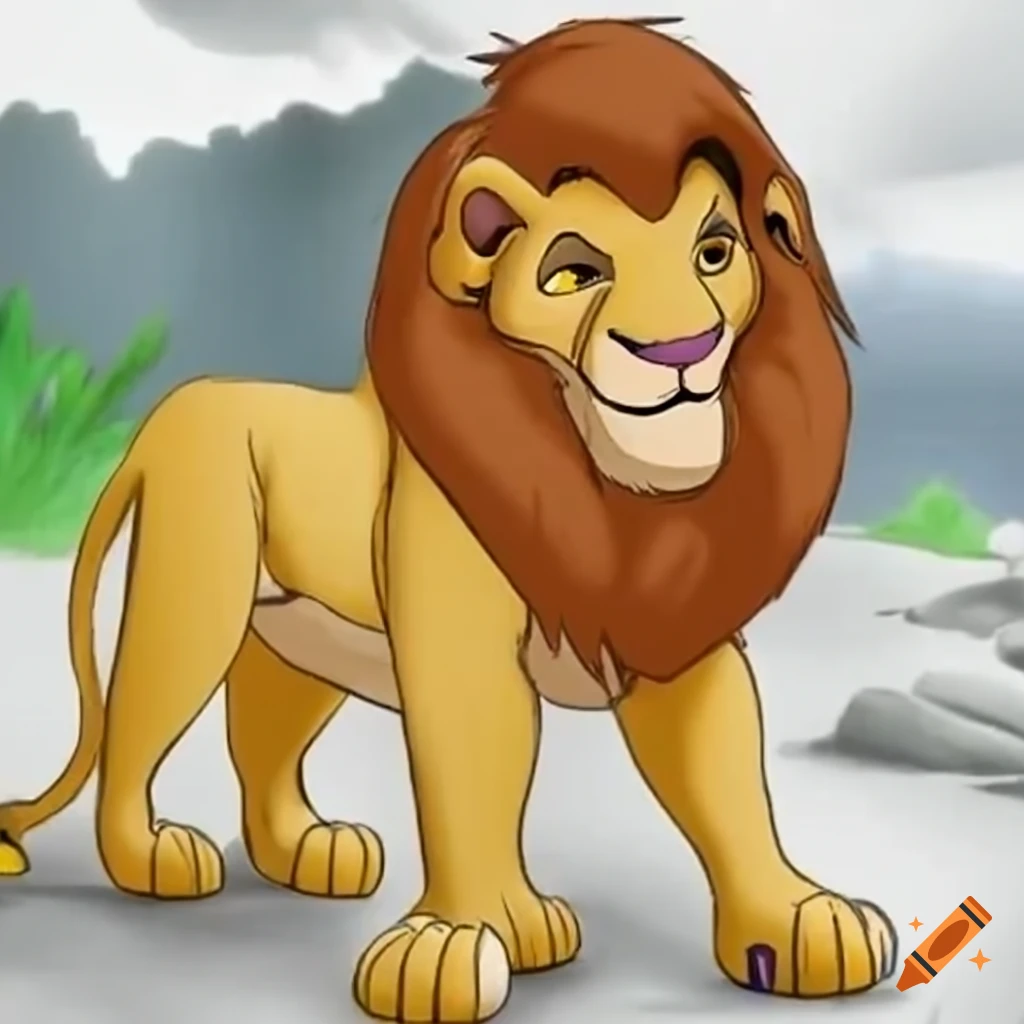 Illustration Of A Lion King Story illustration-of-a-lion-king-story