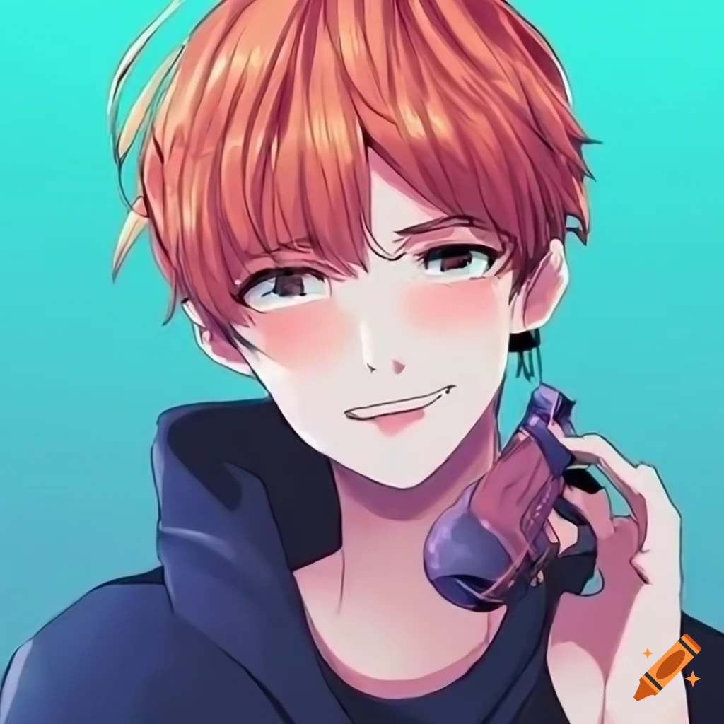 cartoon anime profile picture for male YouTube channel