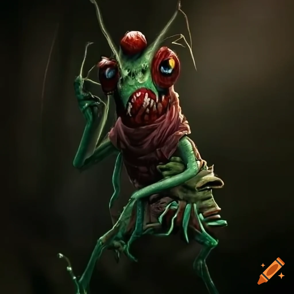 Image of a zombie cricket on Craiyon