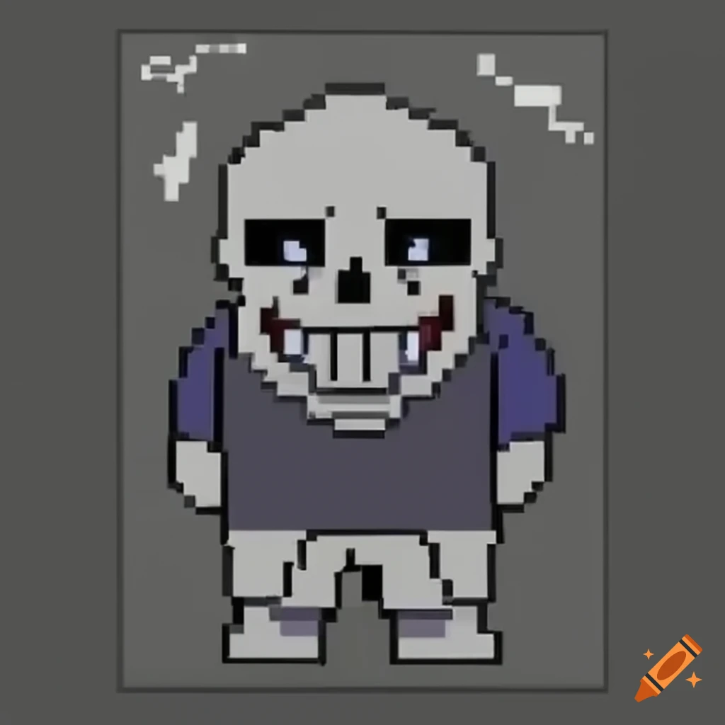 Did a Sans pixel art in Minecraft, thought you guys would enjoy it (Colored  lighting would make this much better.) : r/Undertale