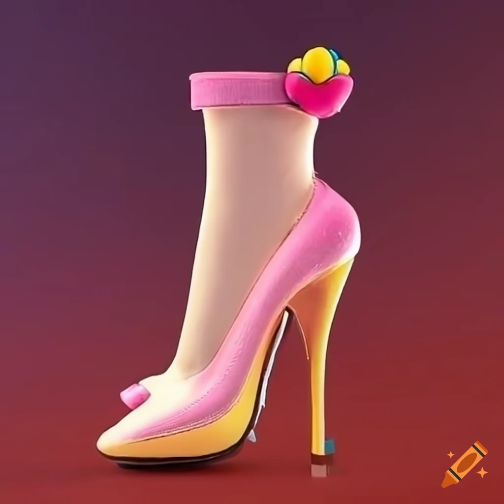 Peach Linen Fabric Pumps/heels/shoes - Etsy