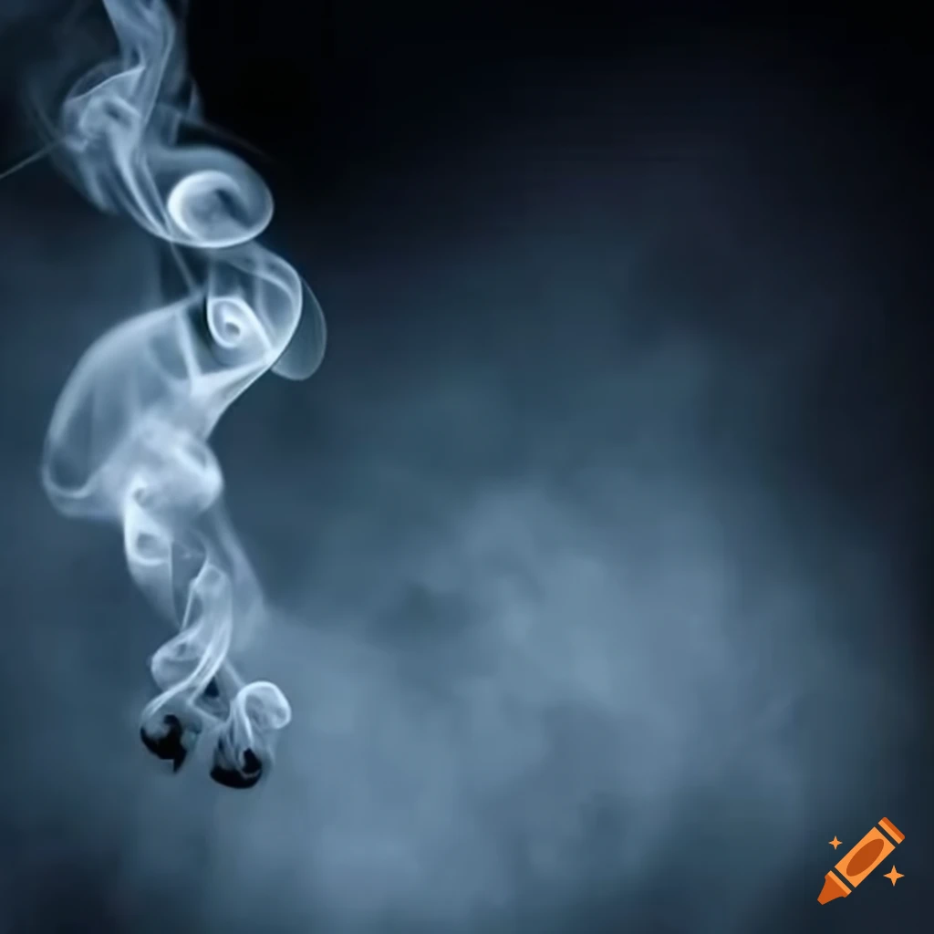 artistic representation of smoke forming letters