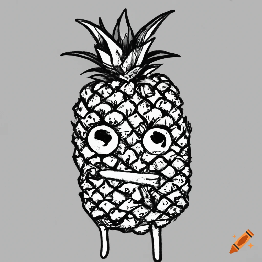 20 Free Vintage Pineapple Fruit and Plant Drawings - Picture Box Blue