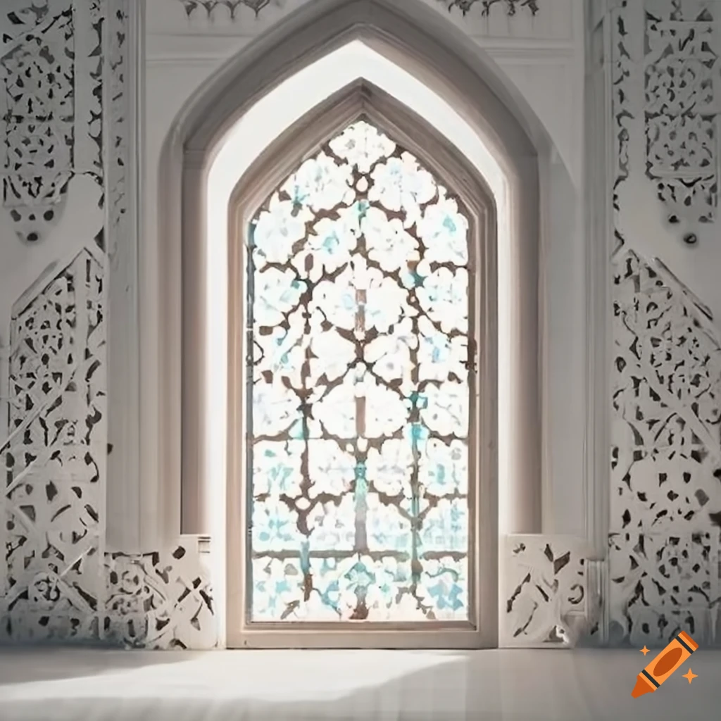 white islamic window