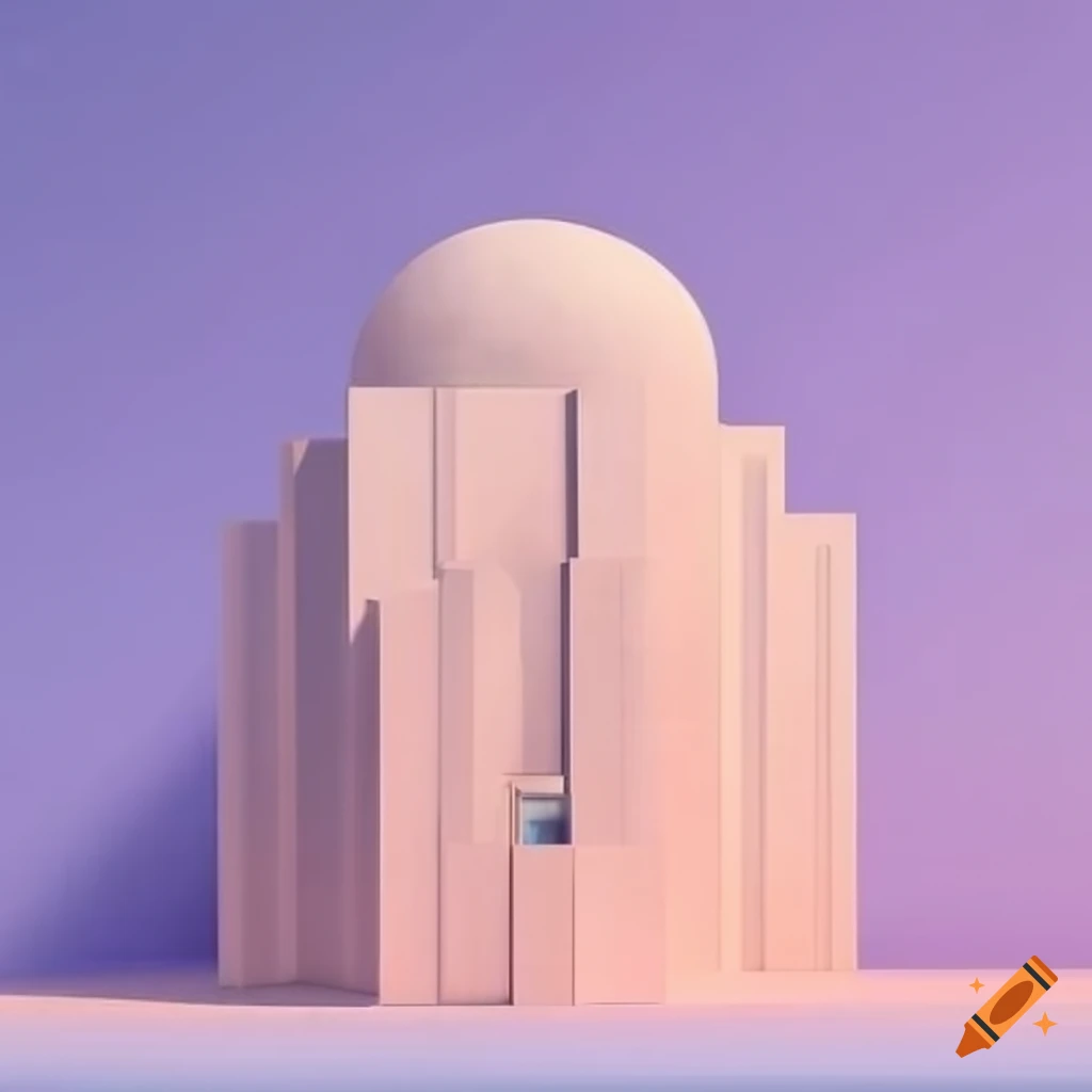 detailed-minimalist-art-deco-architecture-in-pastel-colors-on-craiyon