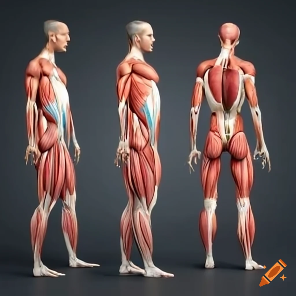 Back Muscles Anatomy Diagram On Craiyon