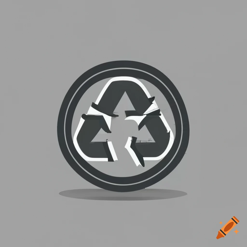 Modern logo design with recycle symbol in bicycle wheel