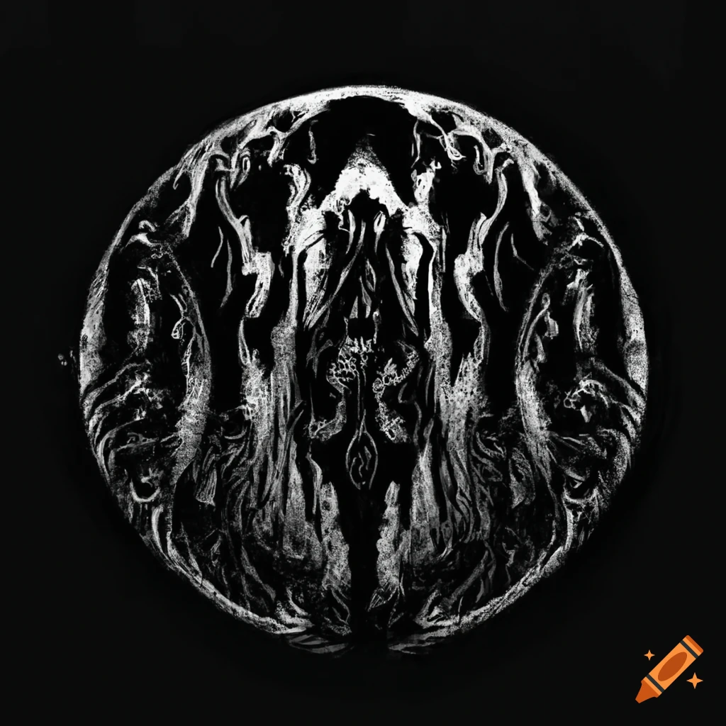 black metal logo for KAMPAH band
