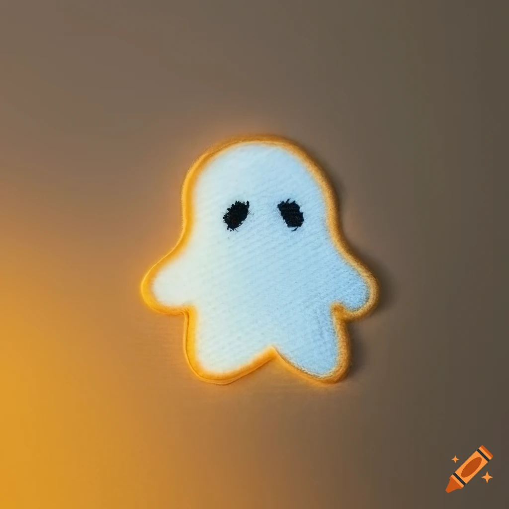 Whimsical ghost patch on Craiyon